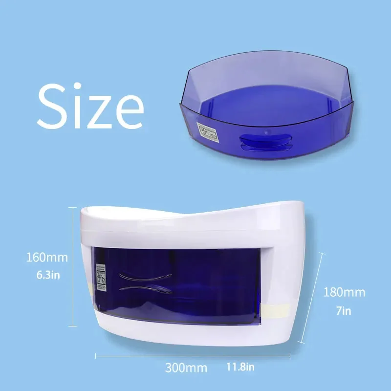 Nail Art Tools Nail Tool Sterilizer Manicure Tool Disinfection Box Electric Disinfection Box UV Sterilizer for Instruments Disinfection Nail Tool UV Disinfection Steriliser Cabinet Drawer Beauty Portable Disinfector