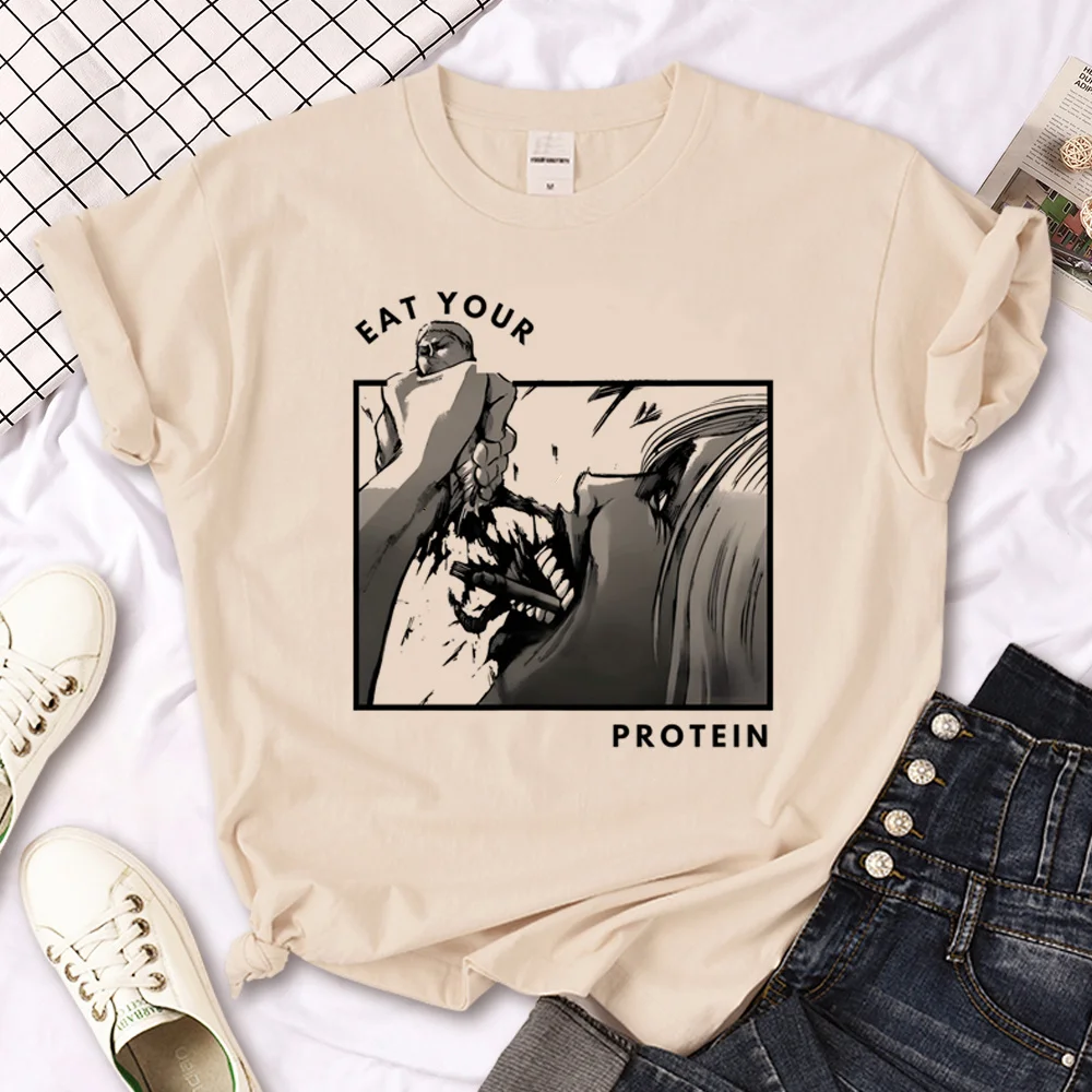 

Titans Attack t-shirts women manga top female graphic clothes