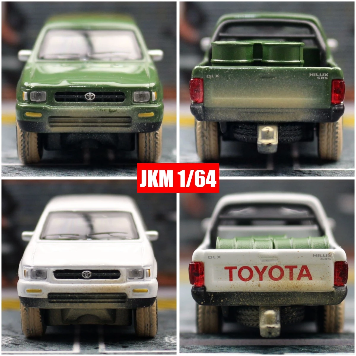 1/64 TOYOTA Hilux Truck Pickup Toy Car JKM 3'' Vehicle Alloy