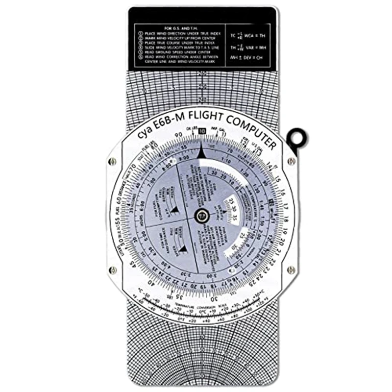 

E6B Flight Computer Aviation Plotter Circular Slide Rule Used In Aviation Flight Training