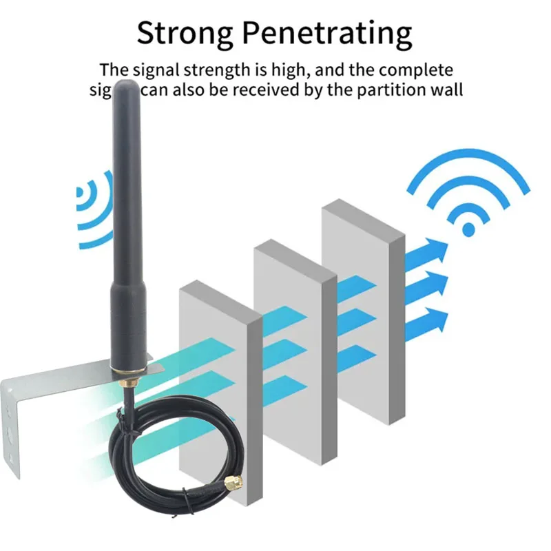 5G 4G LTE 3G GSM 433Mhz WiFi 라우터 신호 부스트용 벽 브래킷 SMA 안테나 Lora Omni WiFi 카드