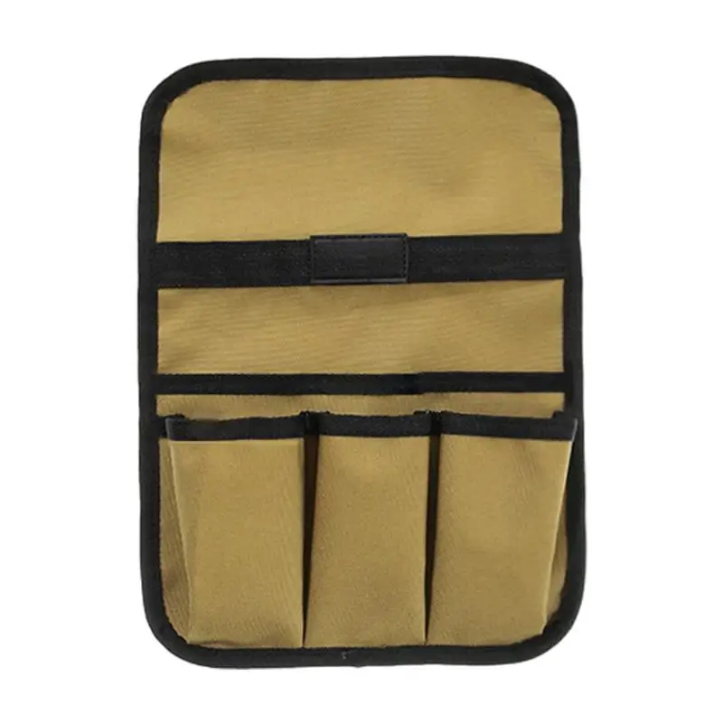 Beach Chair Cup Holder Double-Layer Camp Chair Side Pocket Organizer Portable Beach Chair Side Bag Lawn Chair Cup Holder For