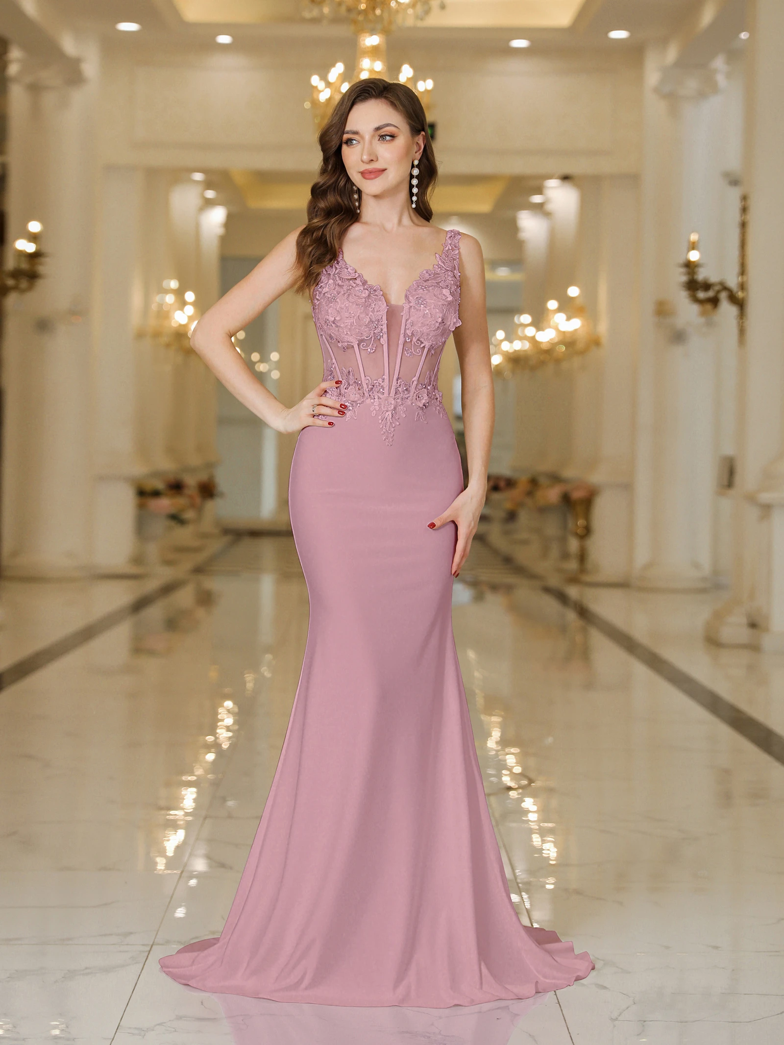 فساتين سهرة حورية البحر للسيدات لعام 2025 على شكل...