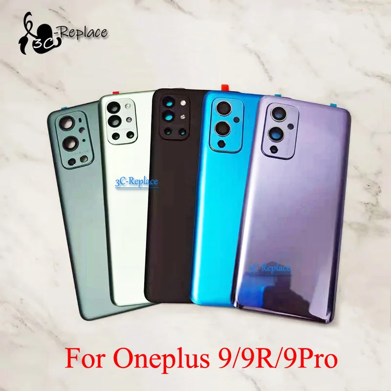 Replacement Back Cover For OnePlus 9 Pro – Includes Camera Lens & Adhesive, Matte Black With Logo
