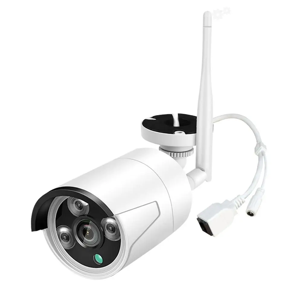 스마트 3MP 4채널 야외 와이파이 NVR 카메라 키트 야간 투시 2MP HDD 4채널 NVR 무선 보안 카메라 시스템 WiFi NVR 키트