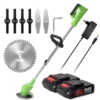 21V Cordless Electric Lawn Mower 25000RPM Grass Trimmer Auto Release Home Rechargeable Gardening Lawn Trimming Machine Cutter 1