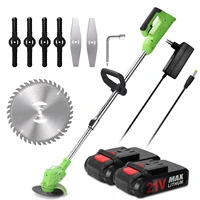 21V Cordless Electric Lawn Mower 25000RPM Grass Trimmer Auto Release Home Rechargeable Gardening Lawn Trimming Machine Cutter 1