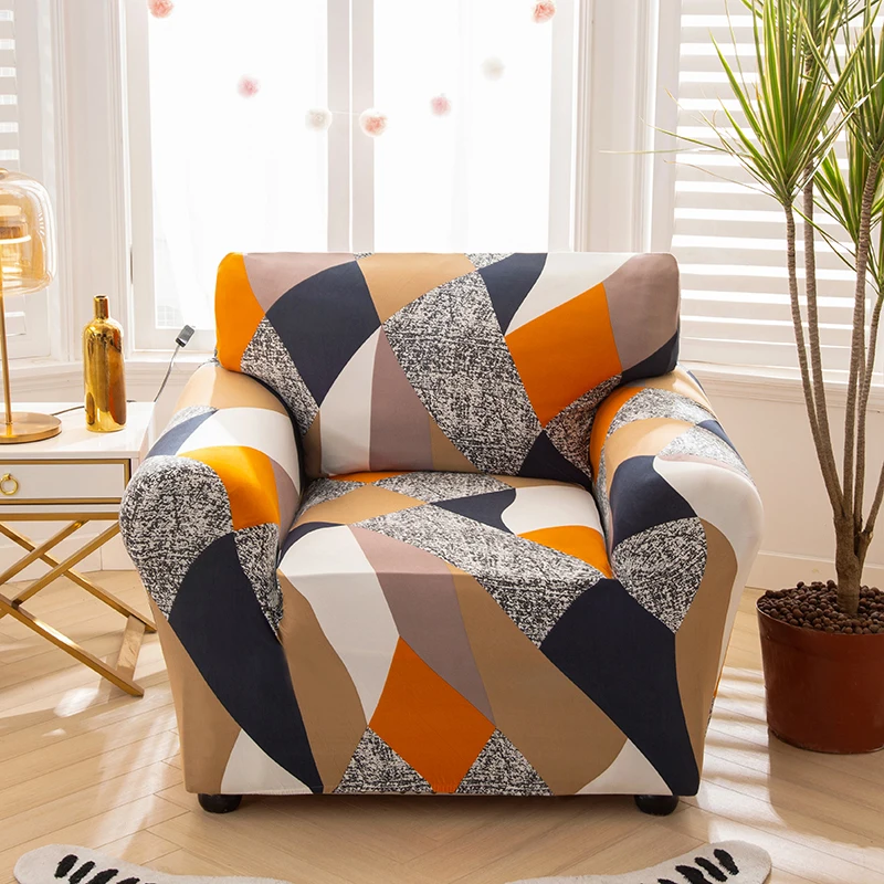 Armchair Cover Elastic Sofa Cover Cotton Stretch Sofa Covers for living Room Copridivano Slipcover for Single Sofa Couch cover 5