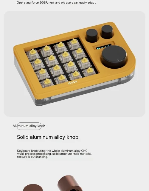 Bluetooth Doio-Kb16b-02レトロメカニカルキーボード,デュアルモード 