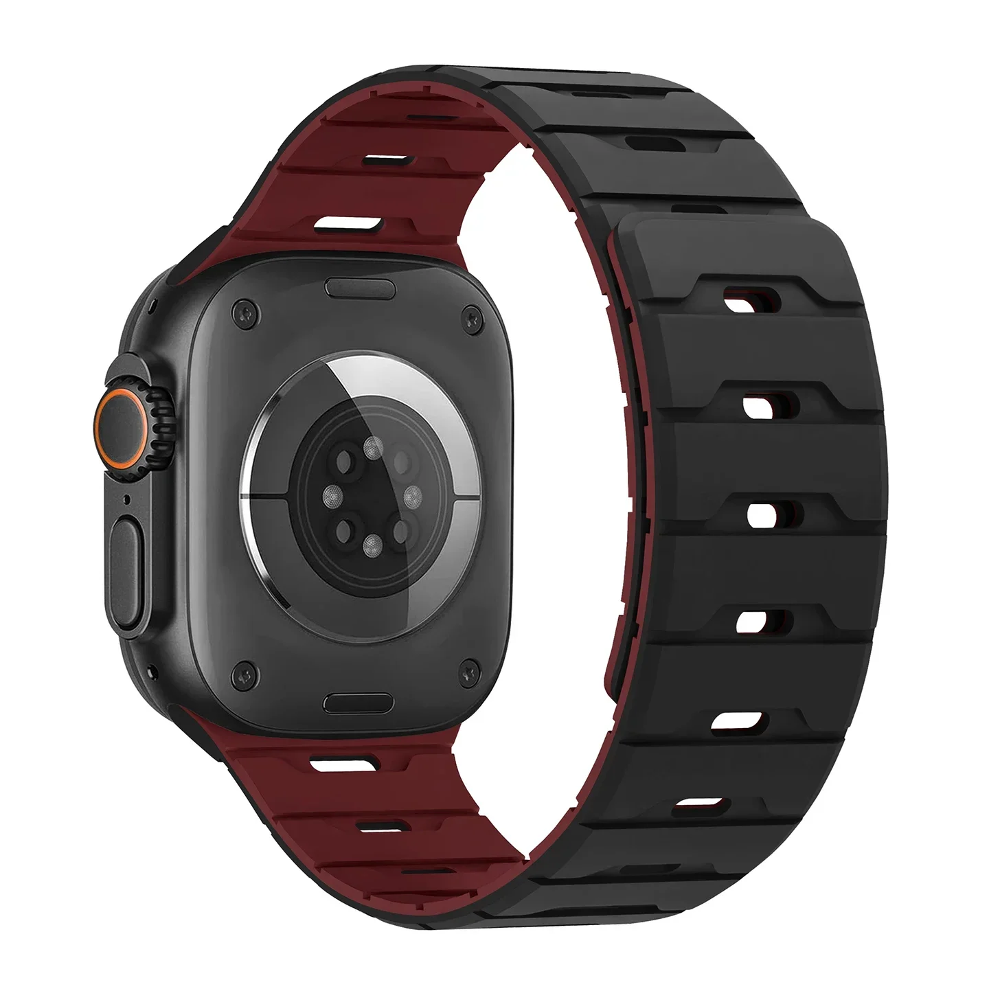 Magnetisches Armband für Apple Watch Ultra 3/2 49 mm 38 40 mm 45 mm 46 mm 44 41 mm Sportarmband für iWatch 11 10 9 8 7 6 SE Silikonarmband – Detail 18