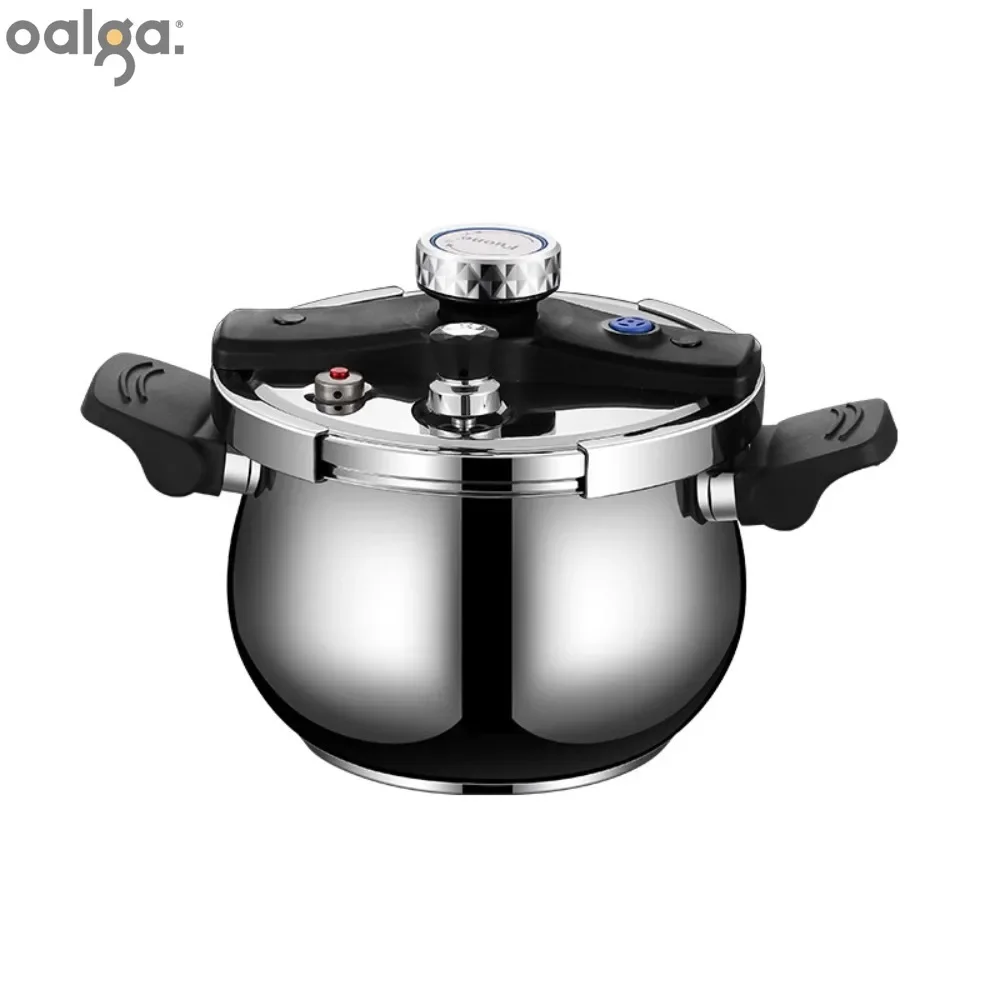 

304 Stainless Steel Pressure Cooker Safety Explosion-proof Pressure Cooker Household Soup Pot Braised Induction Cooker Universal