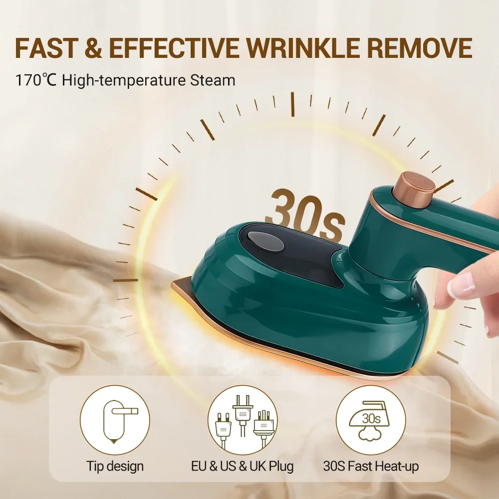 Mini Garment Steamer Steam Iron Handheld Portable Home Travelling For Clothes Ironing Wet Dry Ironing Machine Home Appliance 4