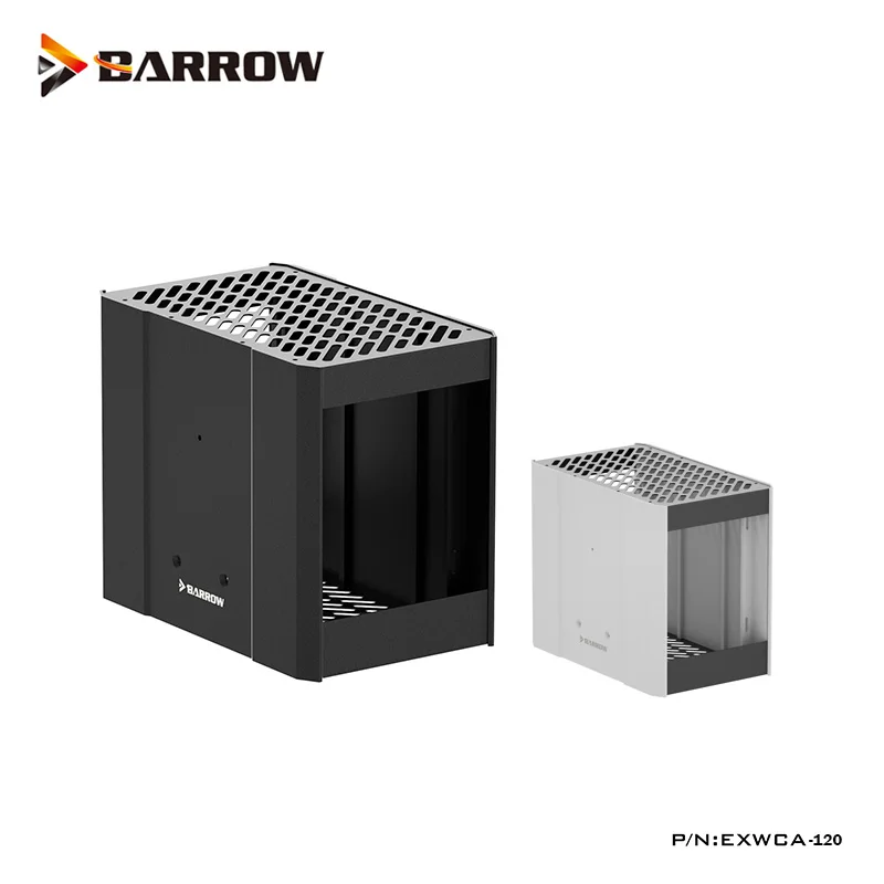 

Barrow Aluminum MINI ITX Case,Computer External Modify Water Cooling Build Kit,Simple Liquid Loop Set,White,Black,EXWCA-120
