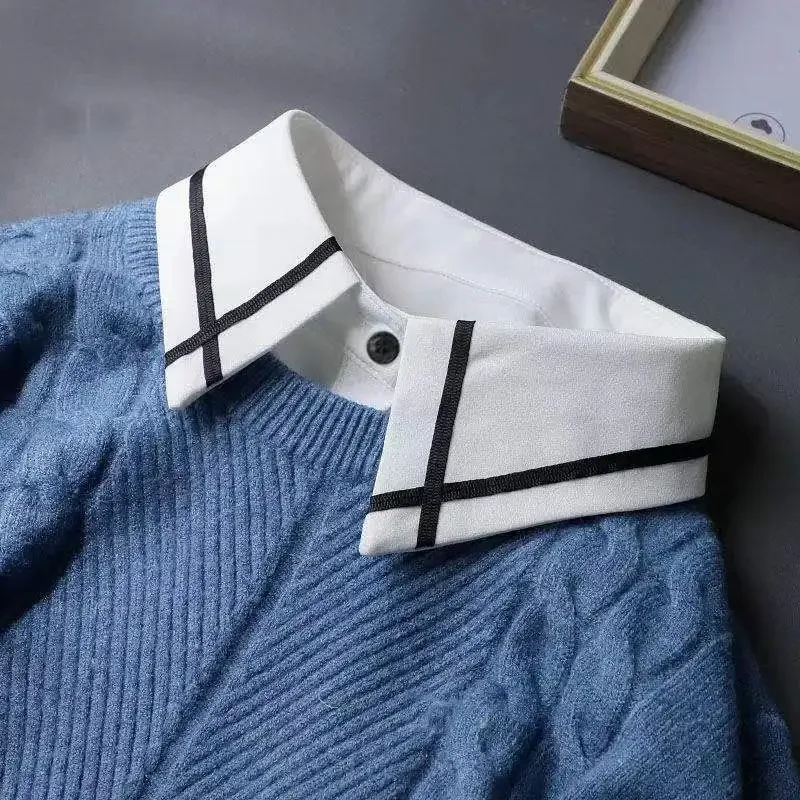 2024 Anti Wrinkle Double-Layer Fake Collar For Shirt Detachable Collars Solid Shirt Lapel Blouse Top Women White Girls Clothes