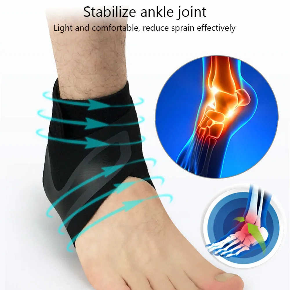 Fitness Ankle Straps Ankle Straps Ankle Support Ankle Support Brace Sports Ankle Brace Compression Sleeves Adjustable Ankle Support Elastic Foot Bandage Protective Wrap for Tendon Pain Relief