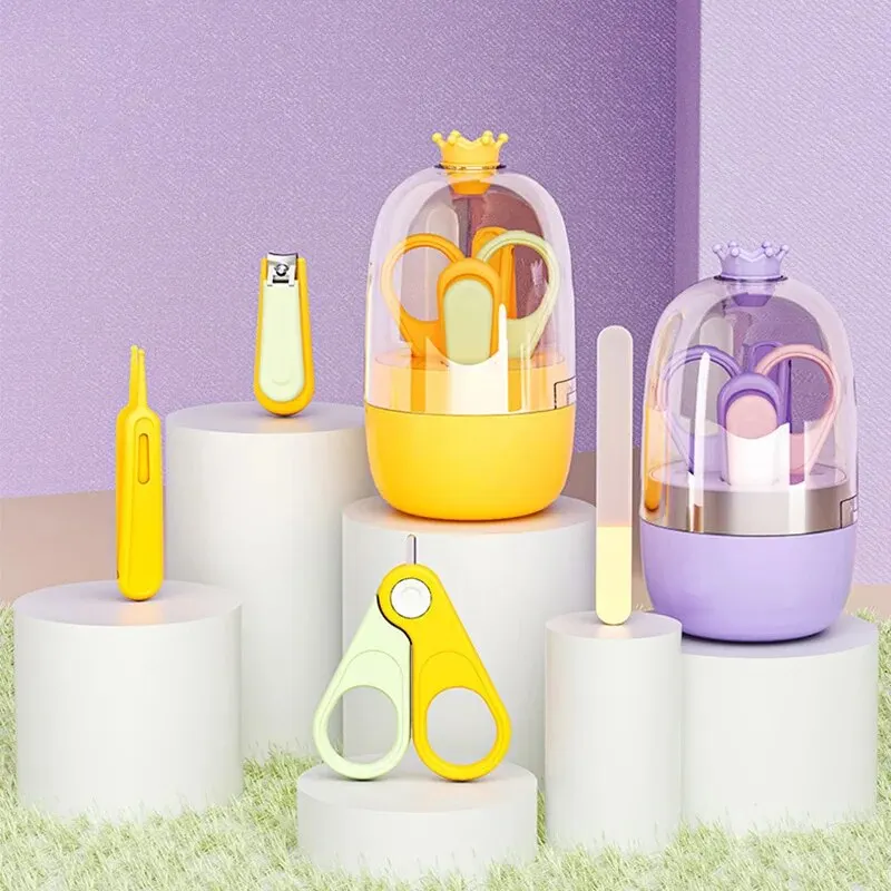 Baby Nail Care Set Newborn Special Anti Pinch Meat Baby Scissors Safety Nail Clippers Children's Products,nail care kit,nail trimmer,nail clipper