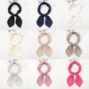 70*70cm Small Size Satin Square Scarf Women Turban Handkerchief Solid Color Matte Silk Hair Wraps Thin Plain Female Neckerchief 2