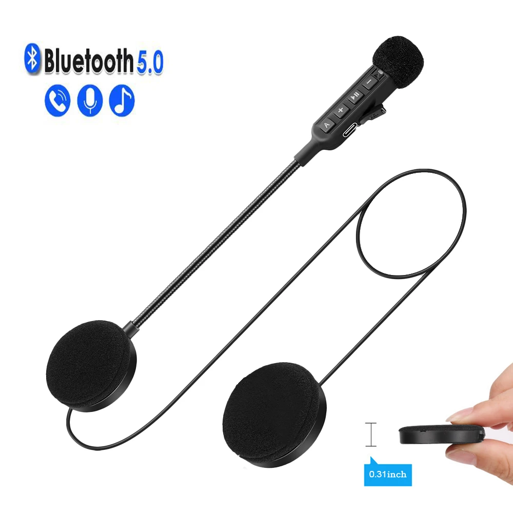 

Bluetooth-гарнитура для мотоциклетного шлема с шумоподавлением и поддержкой Bluetooth 5,0