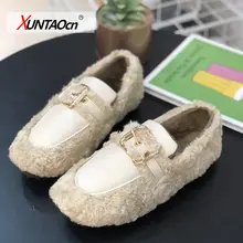 

Elegant Moccasin Shoes Women 2022 Fashion Women's Casual Female Sneakers Slip-on Flats Autumn Loafers Fur Round Toe Moccasins
