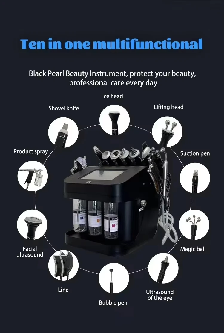 New benchtop Black Pearl 10-in-1 multi-functional skin management integrated instrument cleaning micro-grinding machine-08 4