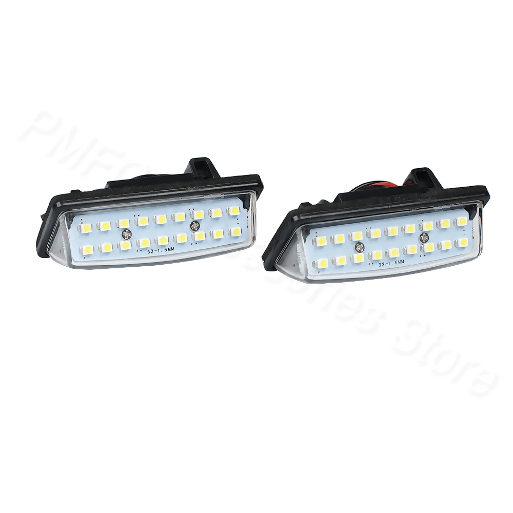 PMFC 1LED License Number Plate Lamp Car Light 1pair 18 3528 SMD Fit for Nissan TEANA J31 J32 Maxima Cefiro Altima Rogue Sentra
