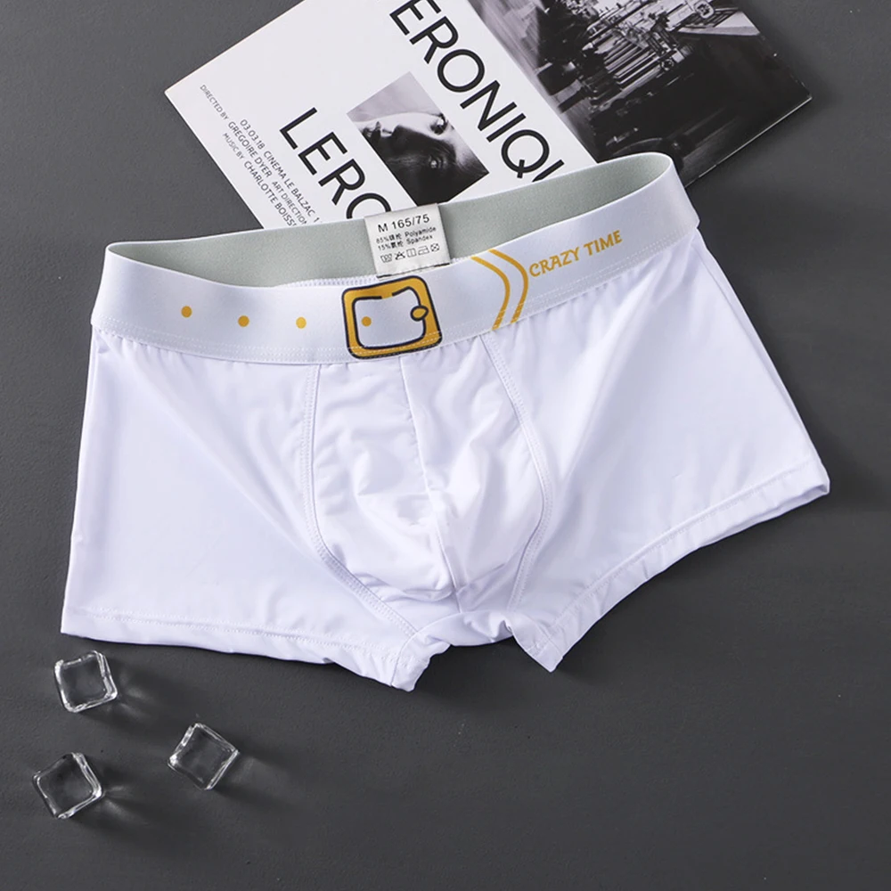 

Underwear Panties Upgrade Your Comfort Level with Men's Ice Silk Boxer Briefs Available in Various Sizes and Colors