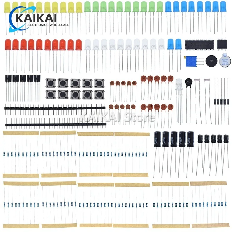 Nuovi Componenti Elettronici Starter Kit Di Base Per Arduino Mega2560 Raspberry Pi Con Resistenza Condensatore Cicalino Led