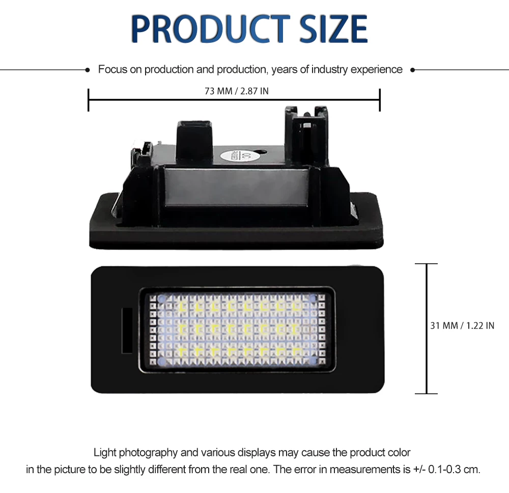 2 Stücke LED Kennzeichenbeleuchtung Auto Led Signallampe Canbus Fehlerfrei Für Seat Alhambra 2011 - Autos Teile Zubehör – Detail 8