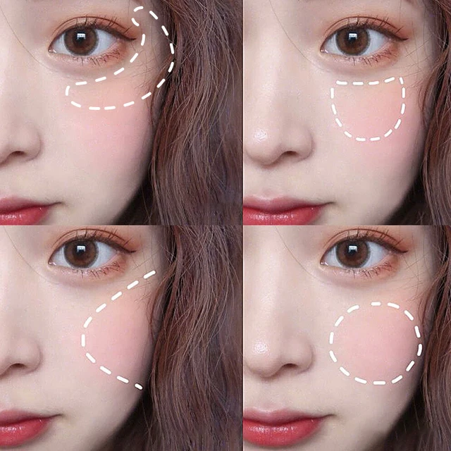 Six-color Blush Highlighter Eyeshadow All-in-one Palette Glitter Makeup Highlight Palette Pink Brighten Natural Contour Blusher