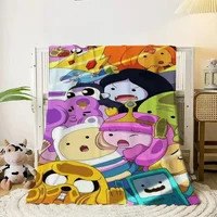 Warm Blanket for Winter Adventure Time Knitted Plaid Blankets for Decorative Sofa Cover Blanket 150x200 Fluffy Soft Blankets 1