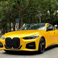 Car Sticker Color Change Vinyl Film Matte Metallic Yellow PET Bubble Free Wrapping Car Accessories Auto Self Adhesive Decals 2