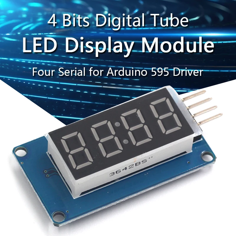 4 Bits Digital Tube LED Display Module Four Serial for Arduino 595 Driver
