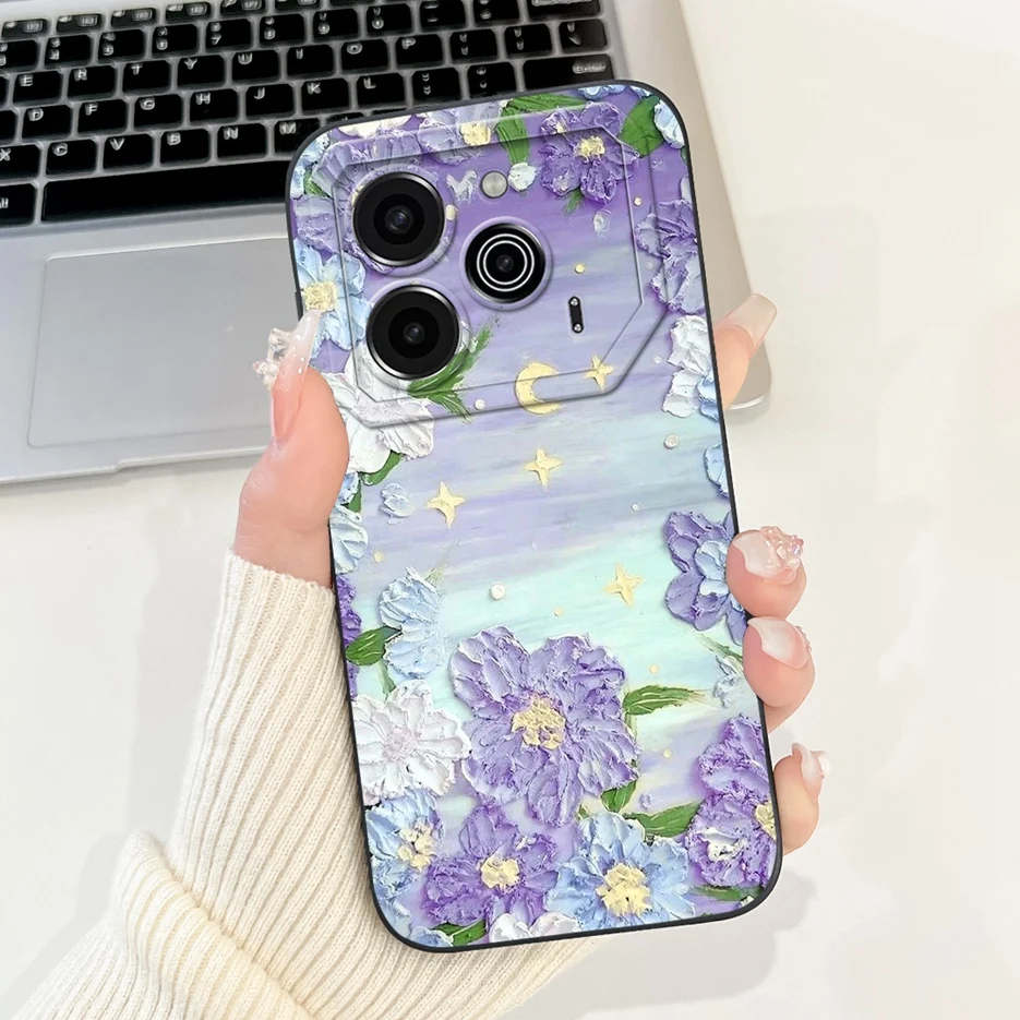 Cute Fashion Painted Soft TPU Phone Case - 6.78'' Cover with Bumper Protection