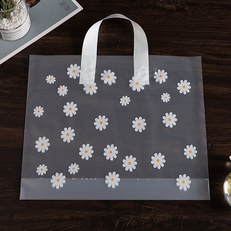 Transparent Small Daisy Portable Clothing Gift Bag Shopping Plastic Bag  Women′ S Gift Packaging Bag - China Tote Bags and Shopping Bag price