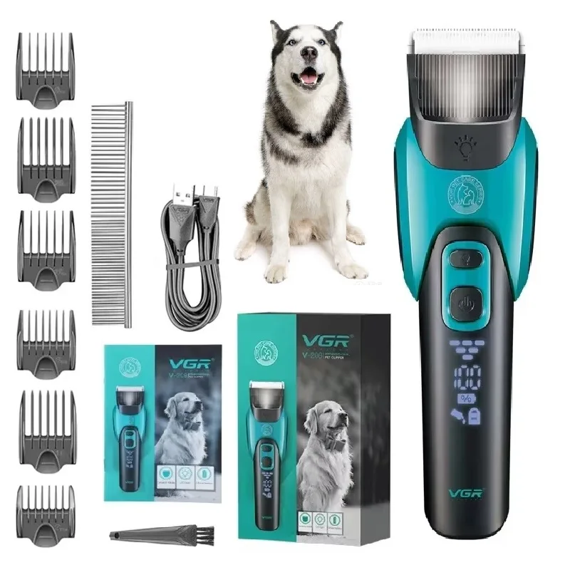 Dog Cat Clipper Rechargeable Electric Pet Hair Trimmer kit tools dog grooming ceramic blade dog haircut machine