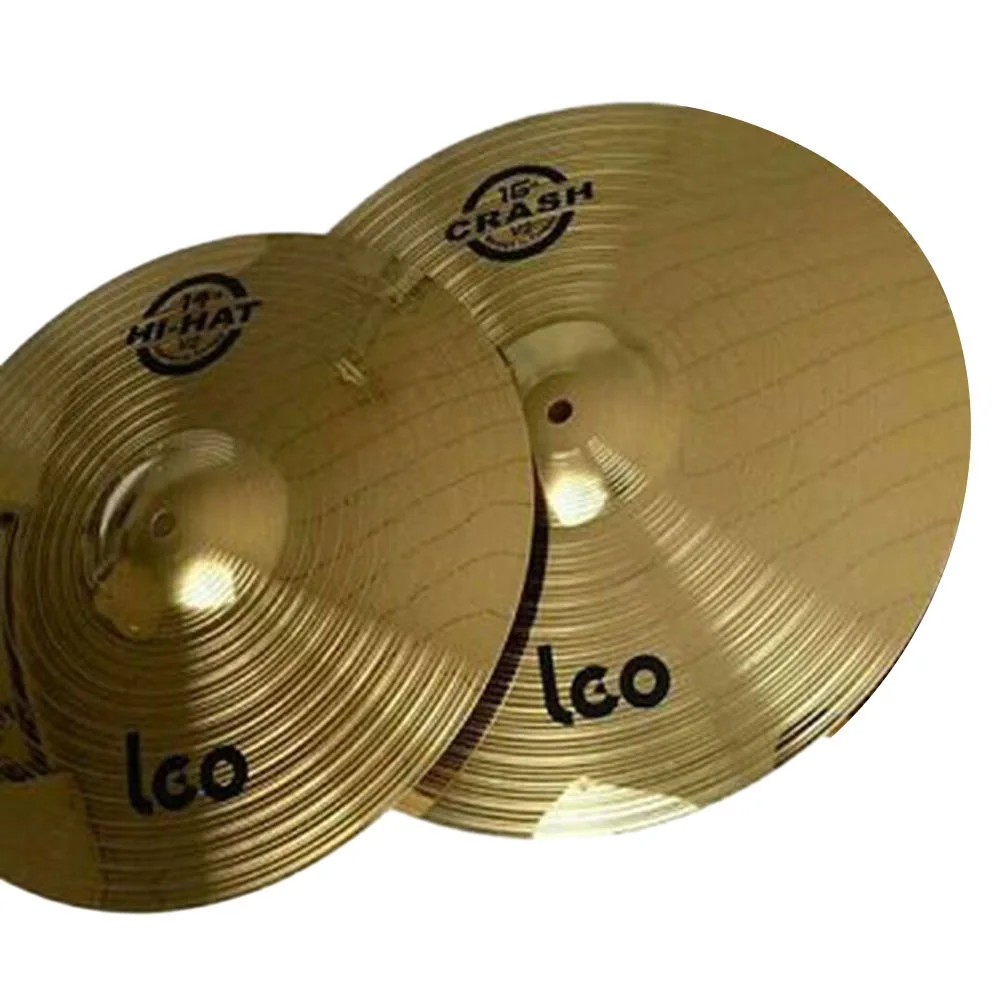 

14''// 16''// Brass Drum Brass Cymbals Percussion Splash Crash Hi-Hat Jazz Drum Cymbal Musical Instrument Parts Drum Set Cymbal