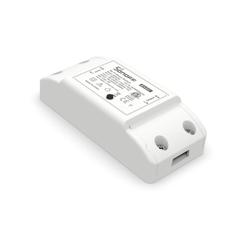 3PCS Sonoff Basic 10A Wifi Smart Switch Remote Wireless Light Power Switch Intelligent Universal DIY Wifi Work With Alexa Smart Switch
