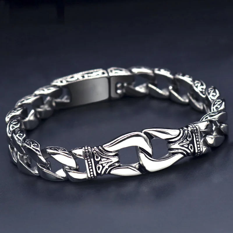 

В Стиле Хип-хоп, Европейская и американская мода, индивидуальный браслет в стиле ретро, мужской тренд, властная пара, простая и высококачественная fe