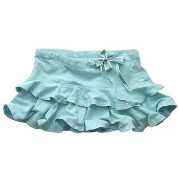 Y2k retro and artistic forest-style hot girl short skirt, slimming ruffled skirt, sexy low-waisted pleated skirt for women emo 1
