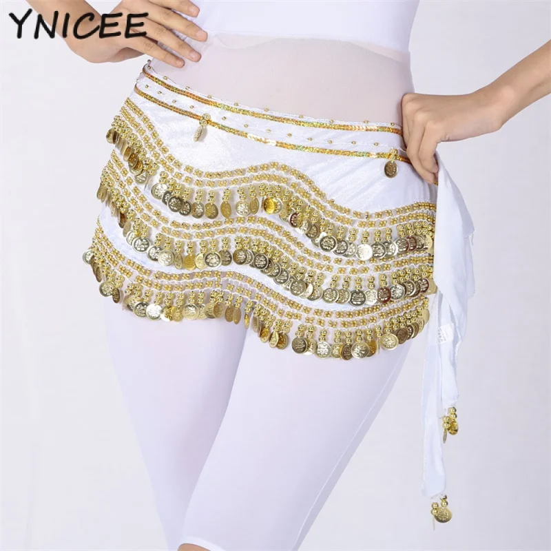 

Adult Coins Sequins Tassel Dancewear Belly Dance Hip Scarf Fringe Triangle Wrap Belt Skirt for Women Female Party Stage Outfit