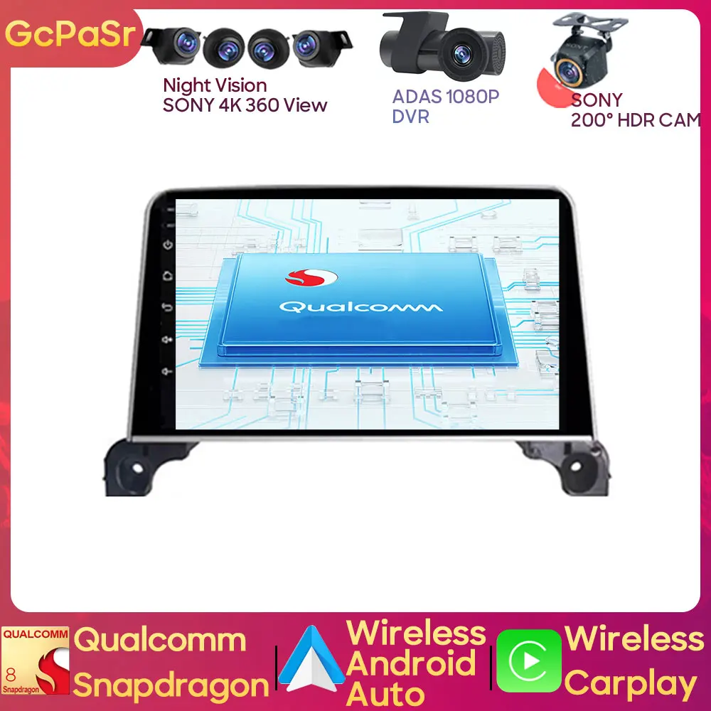 

Автомобильный радиоплеер Qualcomm для Peugeot 5008, 4008, 3008, 2017-2020, Android-навигация, аудио, Carplay, 5G, Wi-Fi, GPS, NO 2din DVD