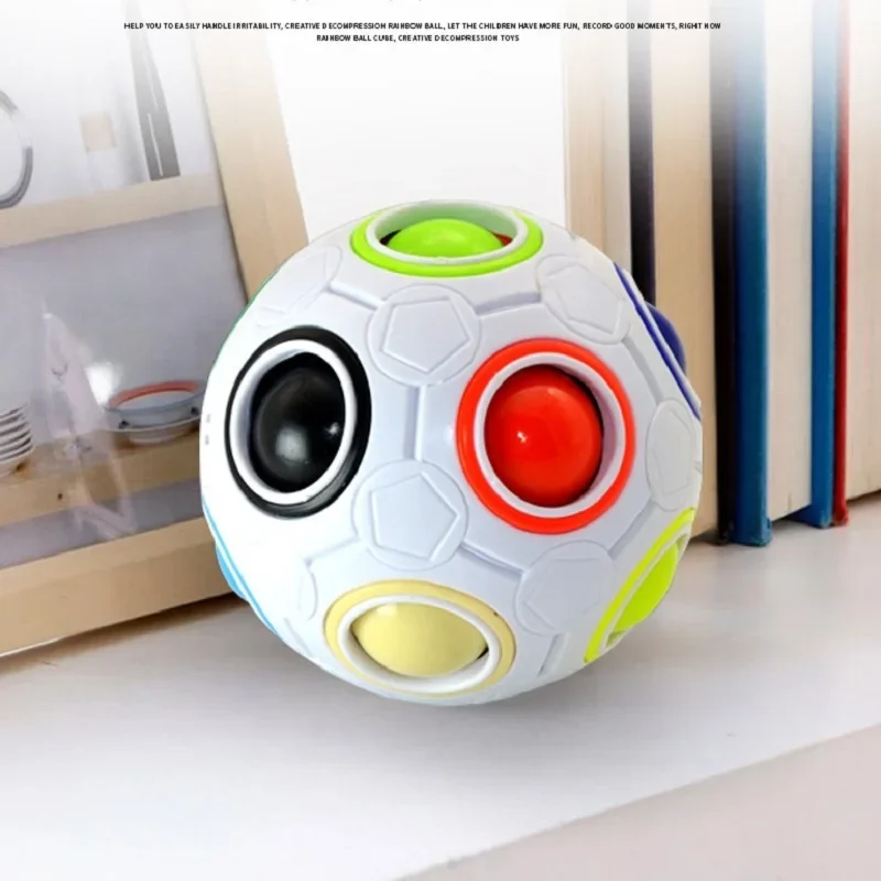 Magic Rainbow Ball Cube Antistress Rainbow Ball Speed Puzzle Montessori Toys Kids Adult Stress Reliever Toy Creative Gifts fidget toys,puzzle toys,anti stress toys,puzzle cube,magic puzzle cube