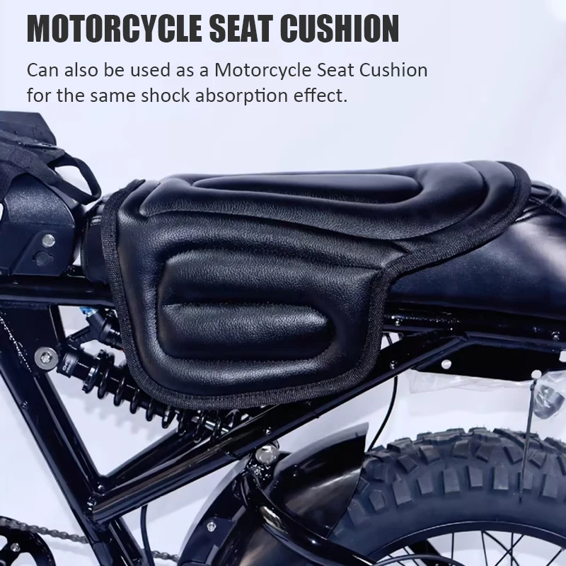 Horse Riding Saddle Pad artificial leather Shock Soft Equestrian Seat Pad Western Long Saddle Cushion Motorcycle Seat Cushion 5