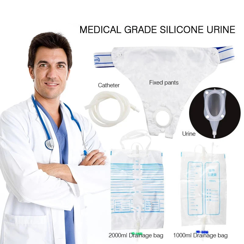 Urine Collector for Men Urinals Male and Female Urinary Incontinence Reusable Urine Bag Portable Collection Bag Health