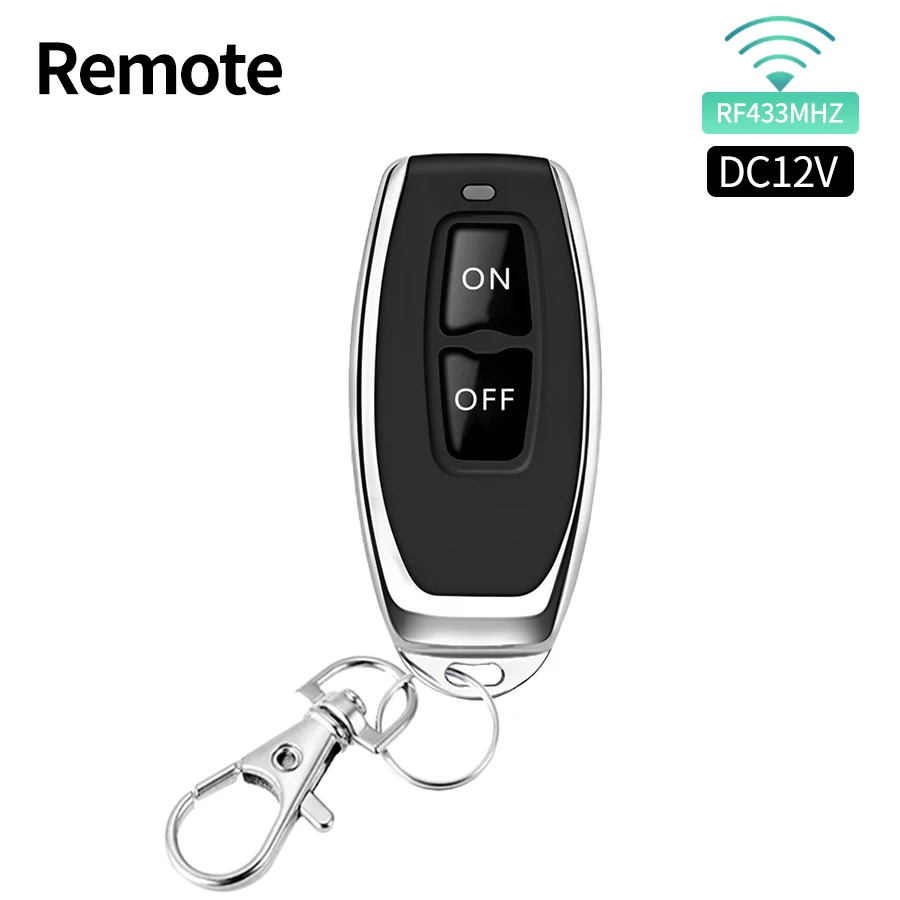 433Mhz evrensel kablosuz uzaktan kumanda anahtarı DC12V 1CH röle alıcı modülü RF verici uzaktan kumandalar için kapı sistemi