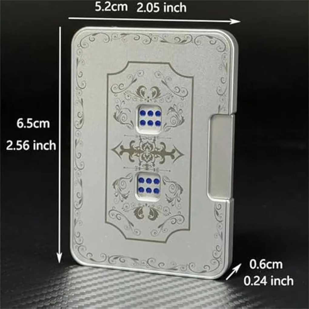 Aluminum Alloy 3D Mechanical Dice Fidgets Toy Auto-Dice Game Dice Dice Set