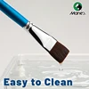 Marie's 3pcs Soft Hair Flat Paint Brush Set for Oil,Acrylic,Gouache,Watercolor,Crafts,Models,Rocks,Canvas for Artists,Hobbies 5
