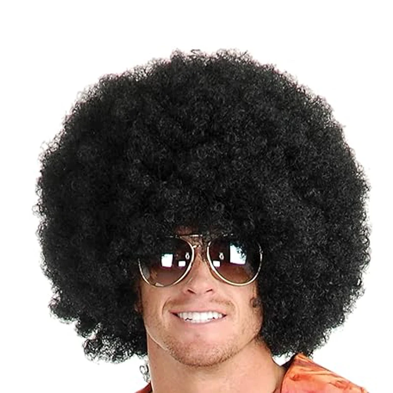 

Afro Wig Bob Ross Style Wigs Heat Resistant Synthetic Wig Anime Cosplay Halloween Wigs for Party