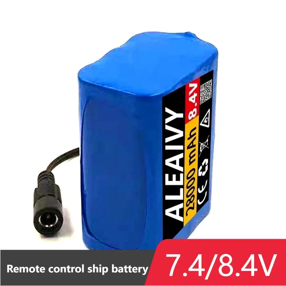 Batterie au lithium Aleaivy 7.4V/8.4V 28Ah 2s3p 18650 adaptée aux lumières de vélo, aux lampes de pêche et au audio de bateau télécommandé 1 Batterie au lithium Aleaivy 7.4V/8.4V 28Ah 2s3p 18650 adaptée aux lumières de vélo, aux lampes de pêche et au audio de bateau télécommandé 1