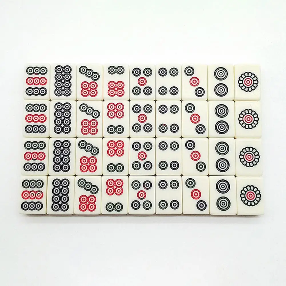 Mini Mahjong Set Miniature Mahjong Tiles Portable Mini Game Set for Travel Home Parties Lightweight for On-the-go
